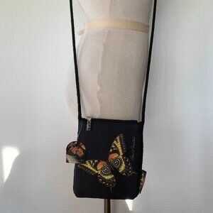 WINGS OF WONDER BY HAROLD FEINSTEIN COLLECTION SMALL CROSSBODY BAG BUTTERFLY NEW